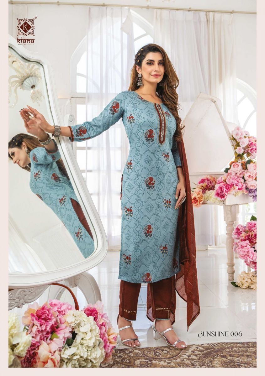 KIANA-SUNSHINE-LATEST-KURTI-PANT-WITH-DUPATTA-AT-WHOLESALER-SURAT-9