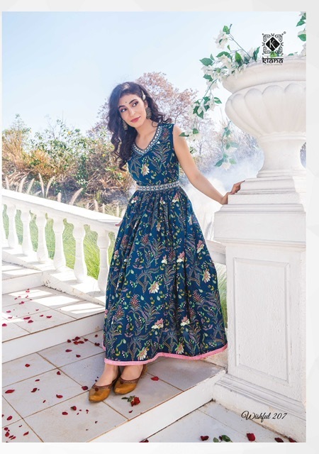 KIANA-WISHFUL-VOL-2-COTTON-PRINT-EMBROIDERY-GOWN-STYLE-KURTIS-WHOLESALER-9