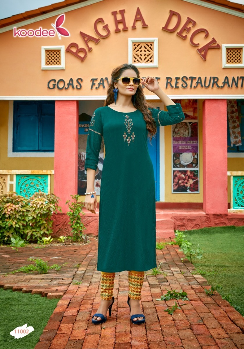 KOODEE-KASHVI-READY-MADE-KURTI-WITH-BOTTOM-AT-WHOLESALE-4