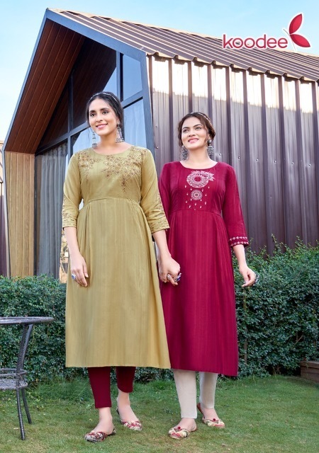 KOODEE-MORNI-VOL-1-DESIGNER-NYRA-CUT-HANDWORK-KURTIS-CATALOGUE-10