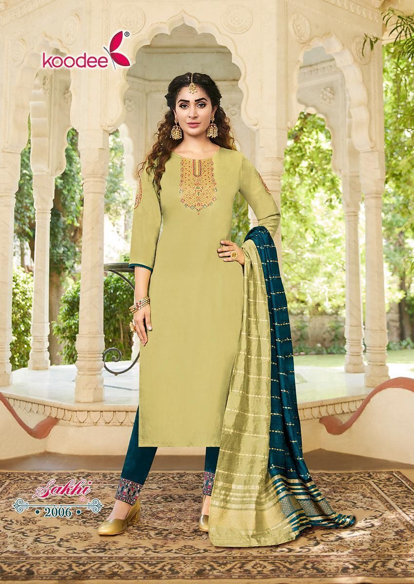 KOODEE-SAKHI-VOL-2-LATEST-KURTI-PANT-WITH-DUPATTA-WHOLESALER-SURAT-1