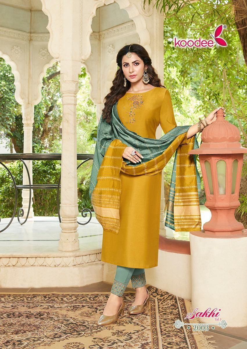 KOODEE-SAKHI-VOL-2-LATEST-KURTI-PANT-WITH-DUPATTA-WHOLESALER-SURAT-3