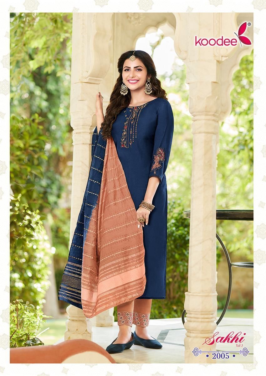 KOODEE-SAKHI-VOL-2-LATEST-KURTI-PANT-WITH-DUPATTA-WHOLESALER-SURAT-5