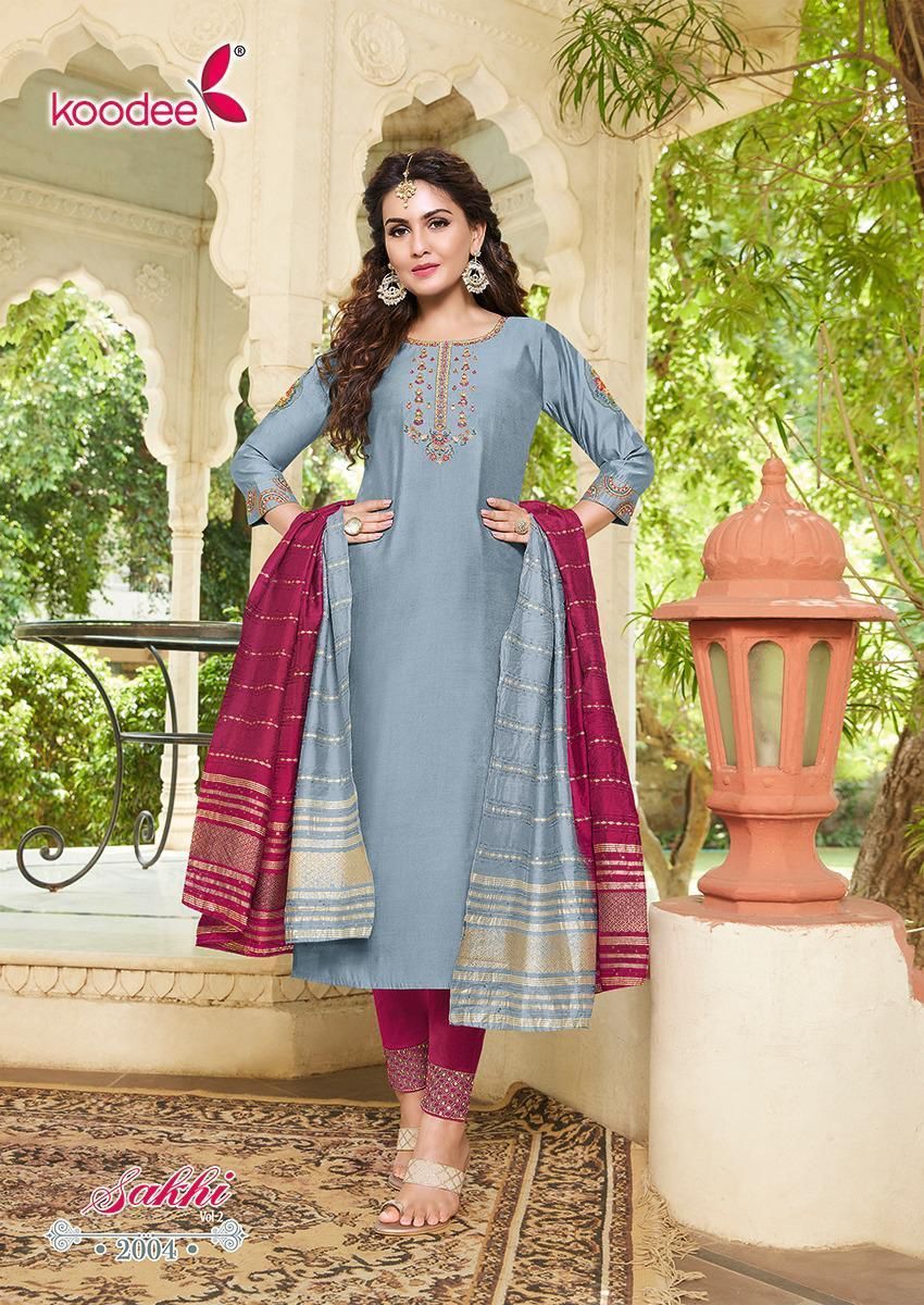 KOODEE-SAKHI-VOL-2-LATEST-KURTI-PANT-WITH-DUPATTA-WHOLESALER-SURAT-6