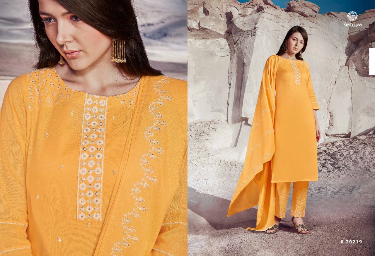 KRISHRIYAA-EARTH-KURTIS-PANT-WITH-DUPATTA-LATEST-CATALOGUE-6