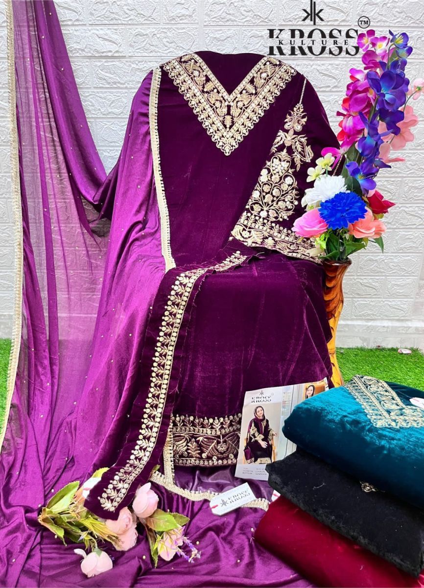 KROSS-KULTURE-56-SERIES-VELVET-EMBROIDERY-PAKISTANI-SUITS-SURAT-7