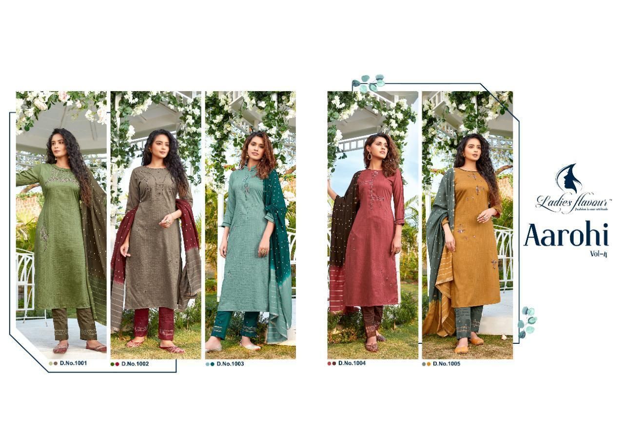 LADIES-FLAVOUR-AAROHI-VOL-4-KURTI-BOTTOM-WITH-DUPATTA-LATEST-COLLECTION-11