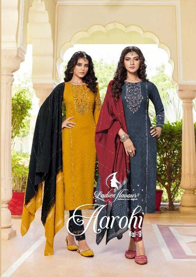 LADIES-FLAVOUR-AROHI-VOL-9-TOP-BOTTOM-WITH-DUPATTA-LATEST-CATALOGUE-1