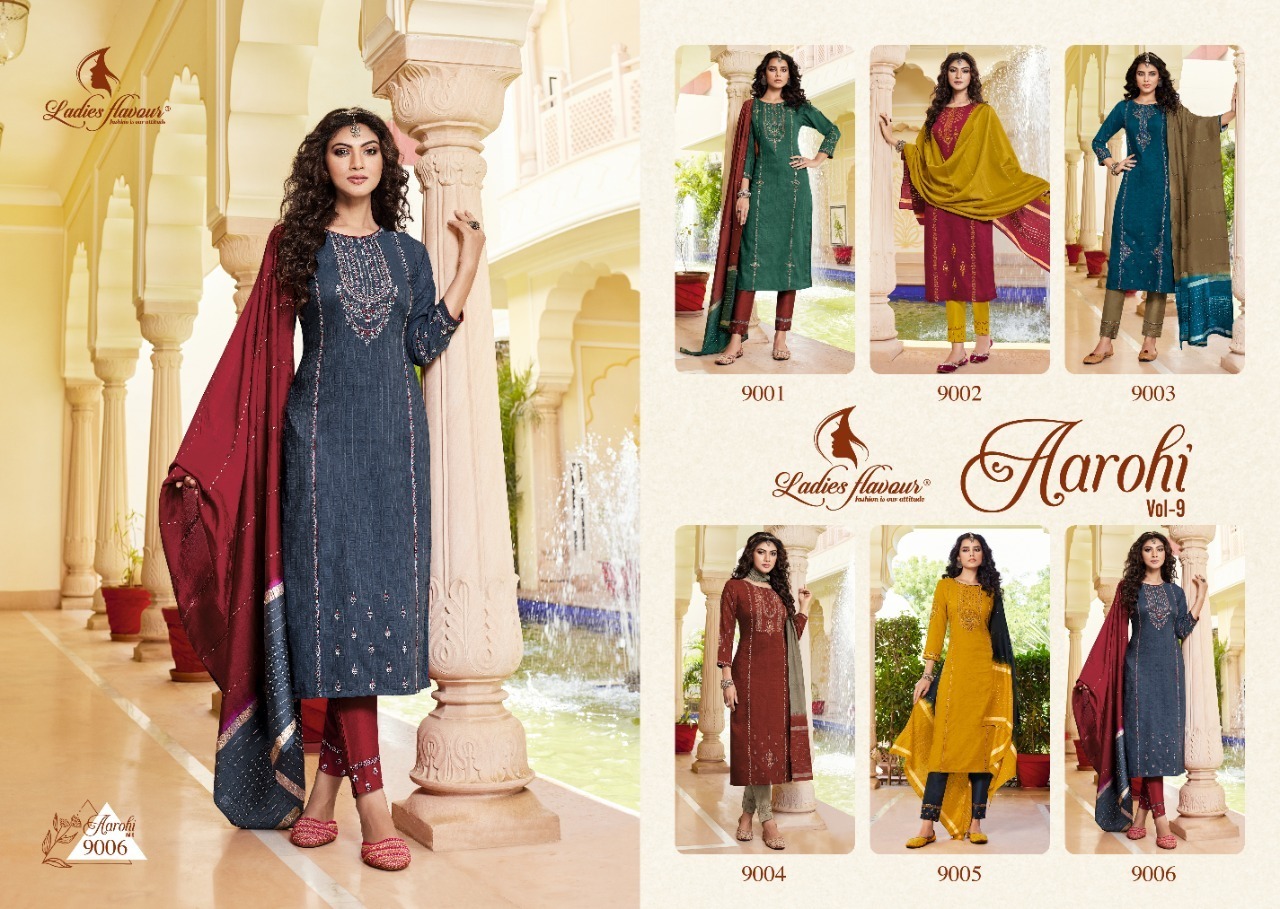 LADIES-FLAVOUR-AROHI-VOL-9-TOP-BOTTOM-WITH-DUPATTA-LATEST-CATALOGUE-3