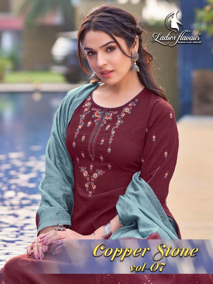 LADIES-FLAVOUR-COPPER-STONE-VOL-7-TOP-BOTTOM-WITH-DUPATTA-AT-WHOLESALE-2