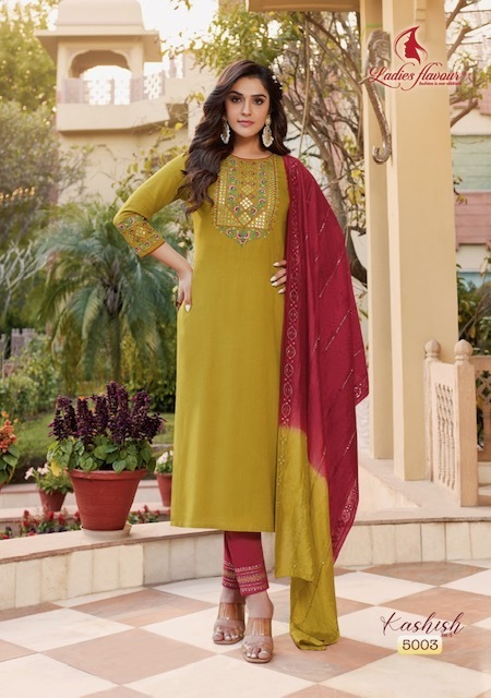 LADIES-FLAVOUR-KASHISH-VOL-5-KURTI-PANT-WITH-DUPATTA-WHOLESALER-SURAT-5