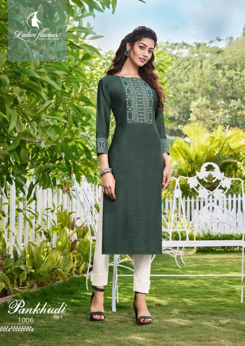 LADIES-FLAVOUR-PANKHUDI-VOL-3-PURE-VISCOSE-EMBROIDERY-REGULAR-WEAR-KURTI-4