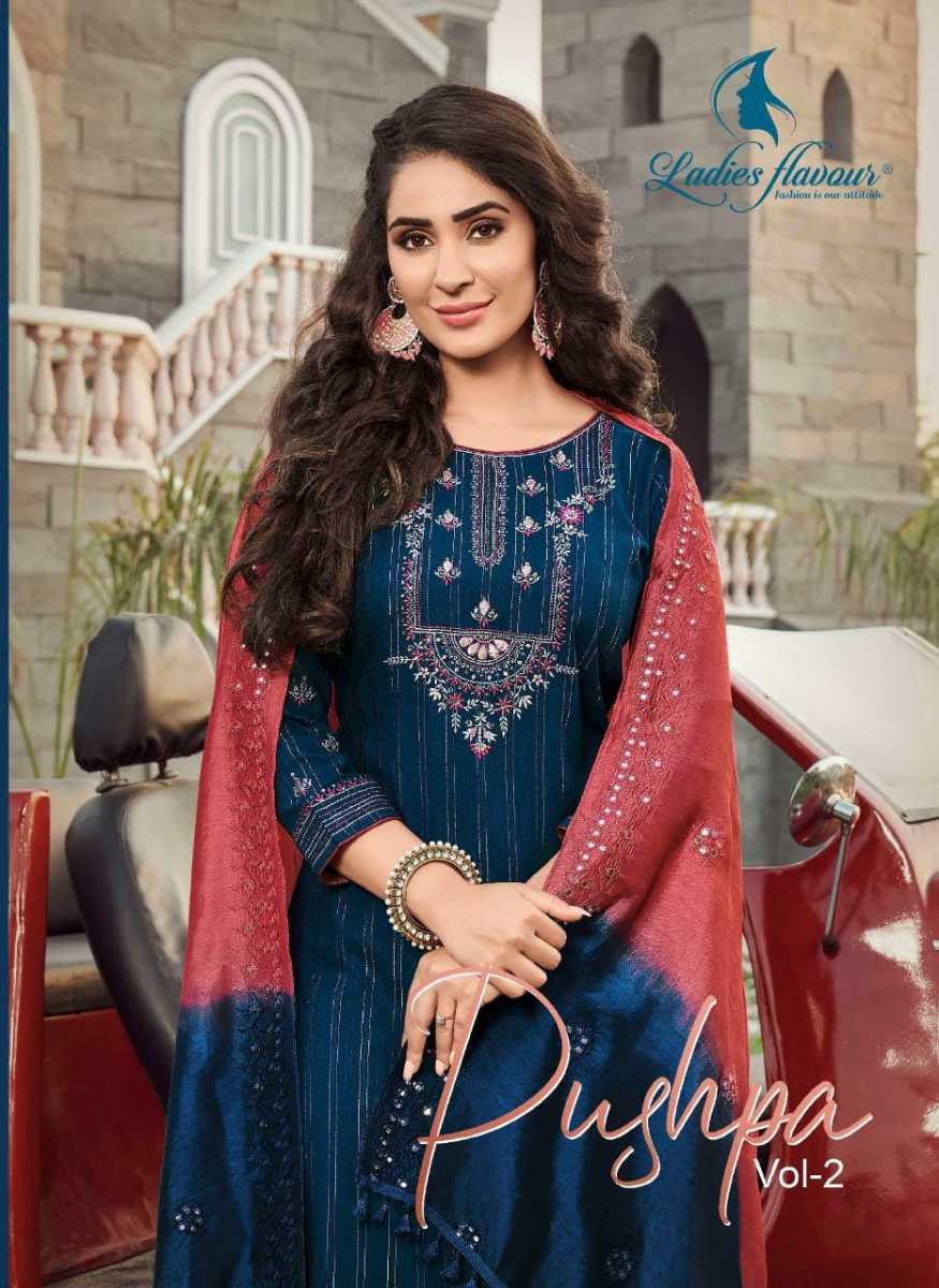 LADIES-FLAVOUR-PUSHPA-VOL-2-REYON-TOP-BOTTOM-WITH-DUPATTA-AT-WHOLESALE-1