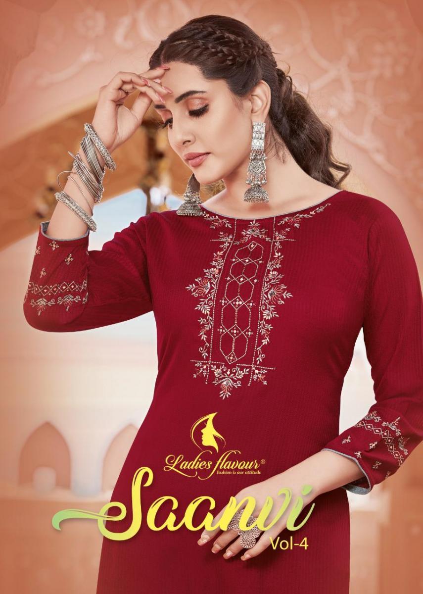 LADIES-FLAVOUR-SAANVI-VOL-4-VISCOSE-EMBROIDERY-KURTI-WITH-PANTS-MANUFACTUR-1