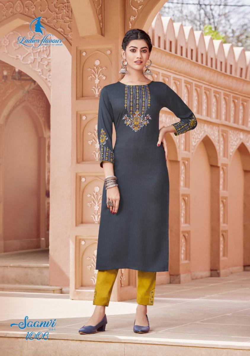 LADIES-FLAVOUR-SAANVI-VOL-4-VISCOSE-EMBROIDERY-KURTI-WITH-PANTS-MANUFACTUR-8