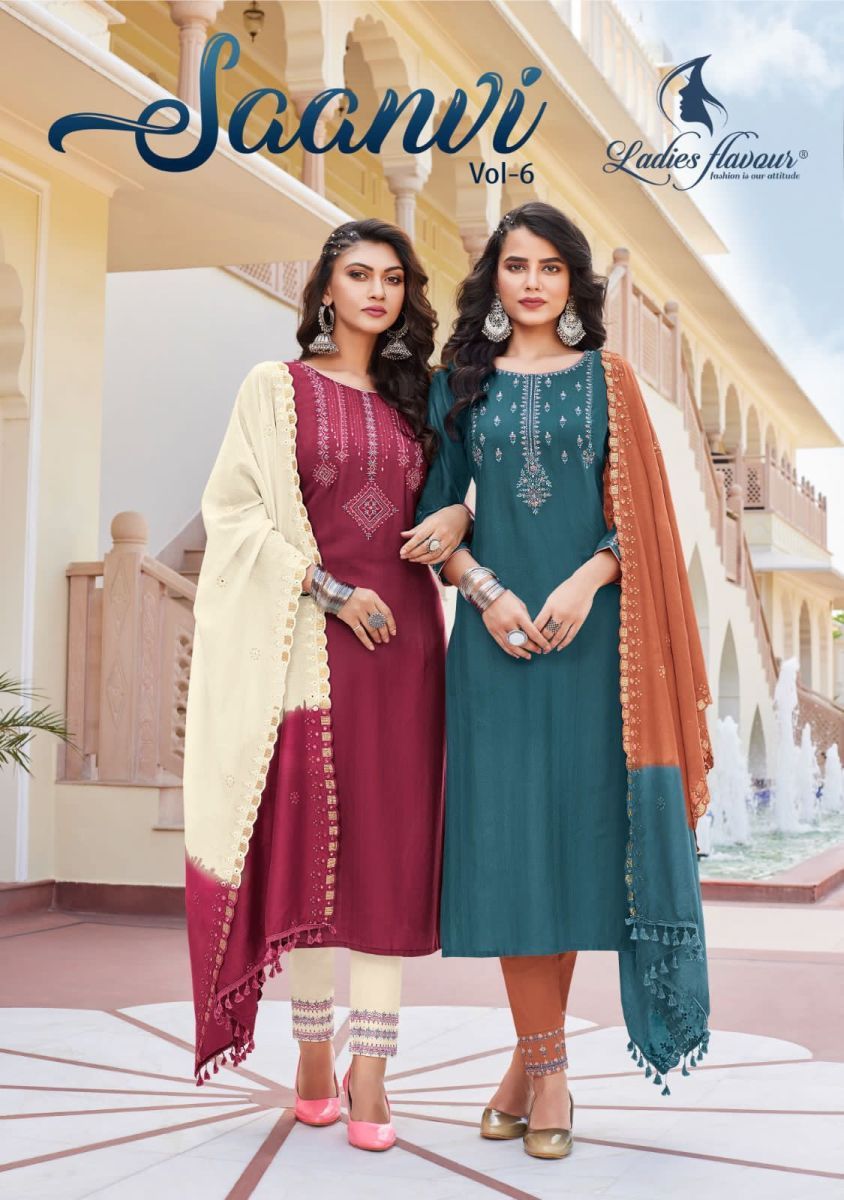 LADIES-FLAVOUR-SAANVI-VOL-6-FANCY-KURTI-PANTS-WITH-DUPATTA-WHOLESALE-PRICE-1