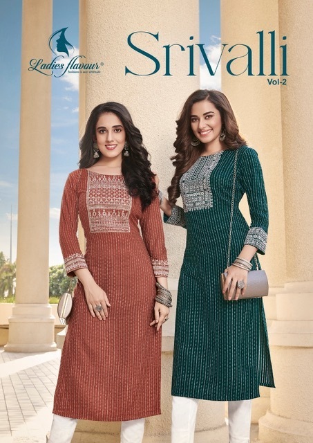 LADIES-FLAVOUR-SRIVALLI-VOL-2-VISCOSE-RAYON-KURTIS-MANUFACTURER-SURAT-1