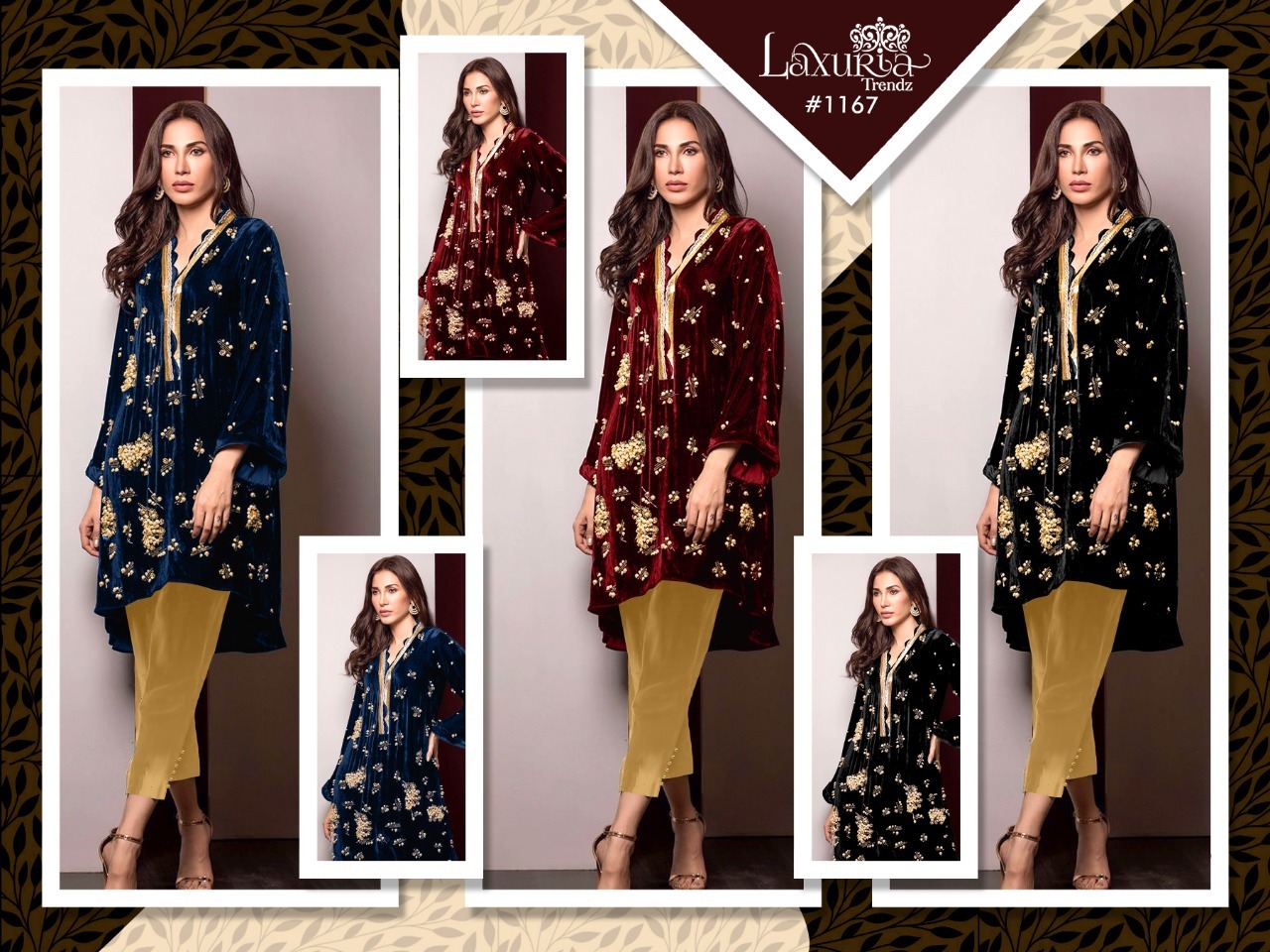 LAXURIA-TRENDZ-D.NO-1167-VELVET-KURTI-WITH-PANT-PAKISTANI-DESIGNER-WHOLESALER-4