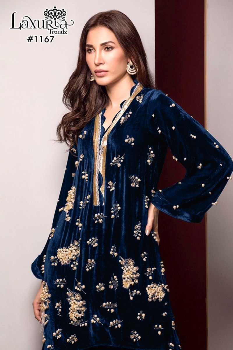 LAXURIA-TRENDZ-D.NO-1167-VELVET-KURTI-WITH-PANT-PAKISTANI-DESIGNER-WHOLESALER-7