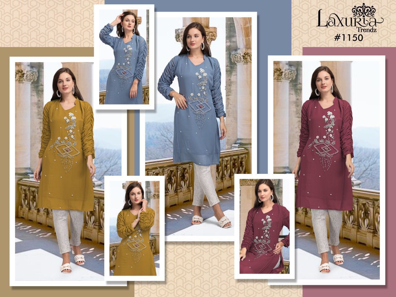 LAXURIA-TRENDZ-VOL-1150-STYLISH-KURTI-WITH-PANT-PAKISTANI-DESIGNER-4