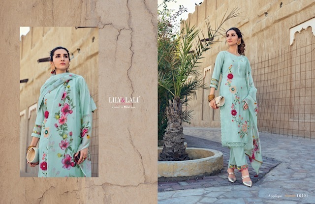 LILY-LALI-APPLIQUE-KURTI-PANT-WITH-DUPATTA-WHOLESALER-IN-SURAT-4