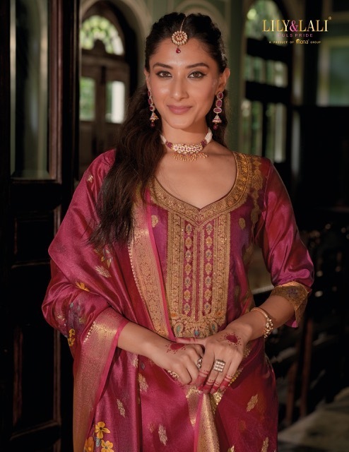 LILY-LALI-SILKYNESS-VOL-3-ORGANZA-JACQUARD-READYMADE-KURTI-2