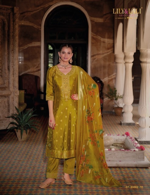 LILY-LALI-SILKYNESS-VOL-3-ORGANZA-JACQUARD-READYMADE-KURTI-4