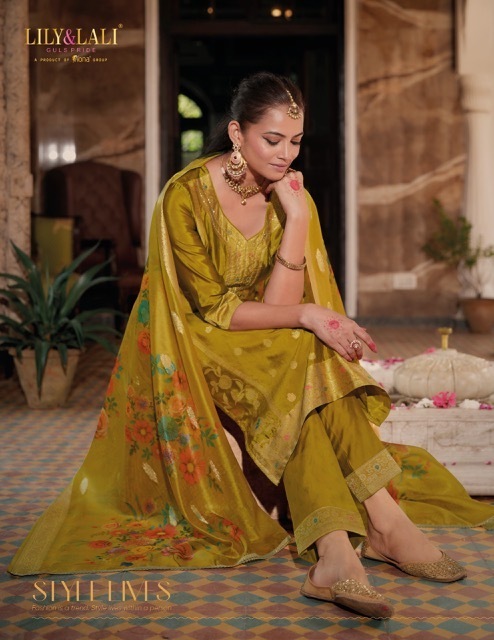LILY-LALI-SILKYNESS-VOL-3-ORGANZA-JACQUARD-READYMADE-KURTI-5