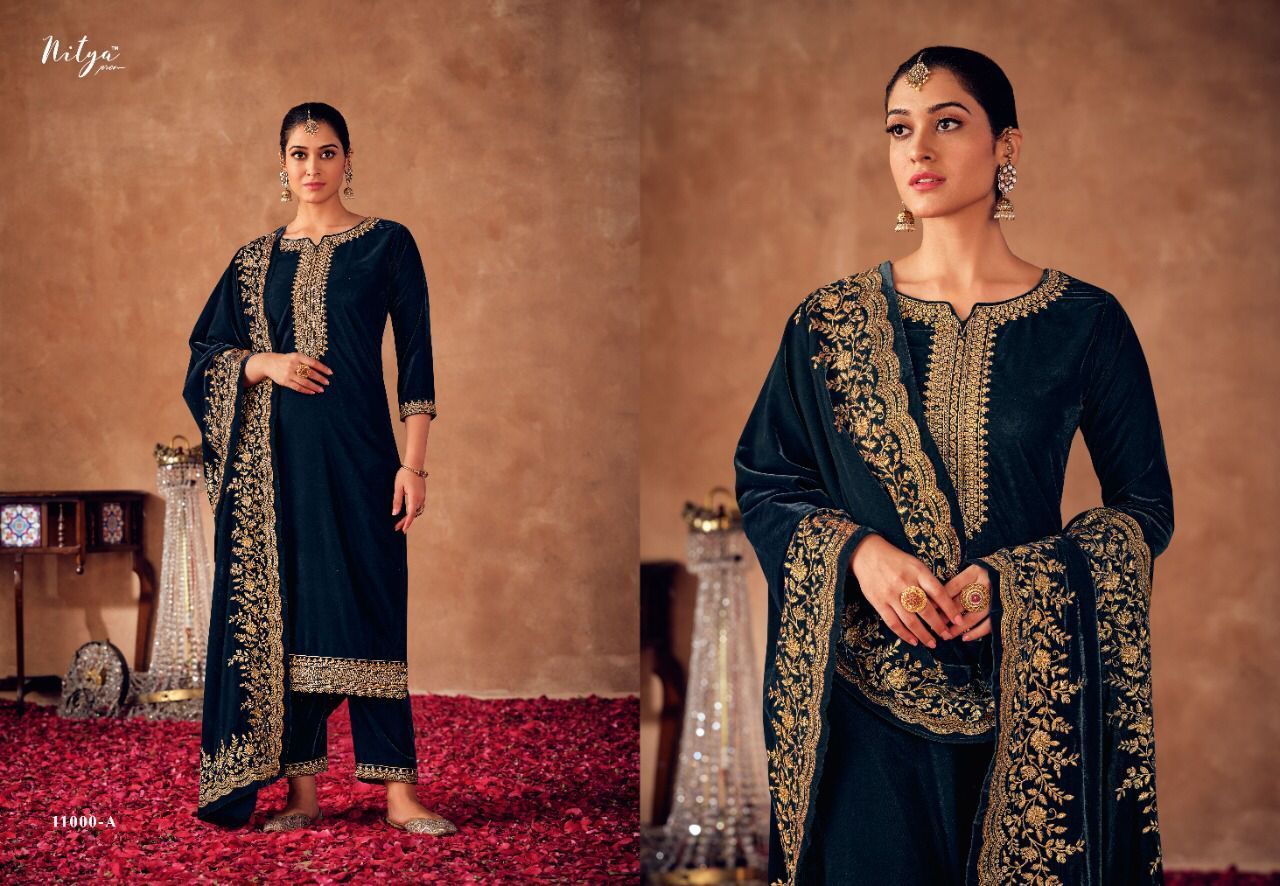 LT-NITYA-MEKARI-VELVET-EMBROIDERY-WINTER-SUITS-WHOLESALER-SURAT-2