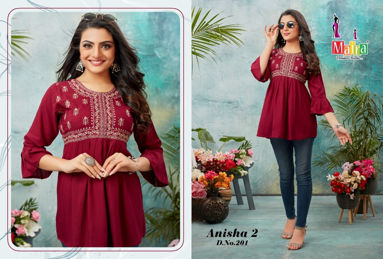 MAIRA-ANISHA-VOL-2-RAYON-SHORT-TOP-LATEST-COLLECTION-2023-2