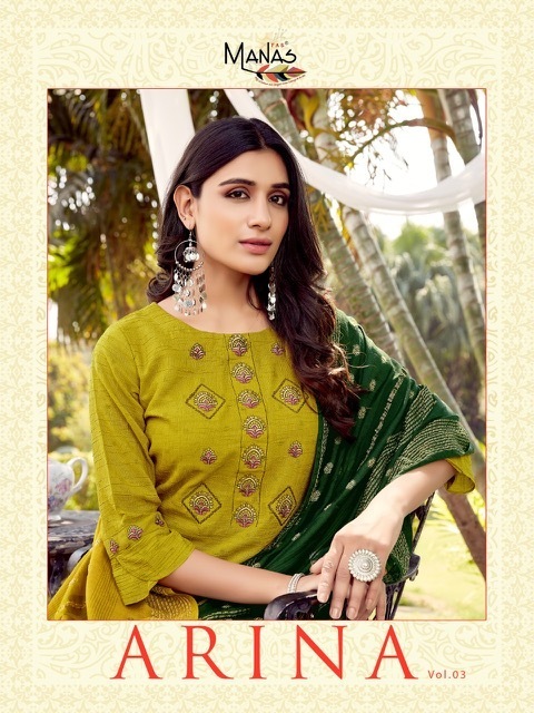 MANAS-FAB-ARINA-VOL-3-FANCY-KURTI-PANT-WITH-DUPATTA-LATEST-CATALOGUE-10