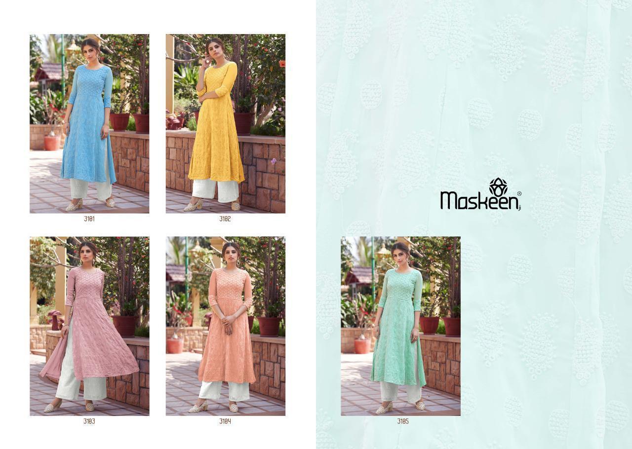 MASKEEN-MONSOON-VOL-3-KURTI-WITH-BOTTOM-LATEST-CATALOGUE-2021-1