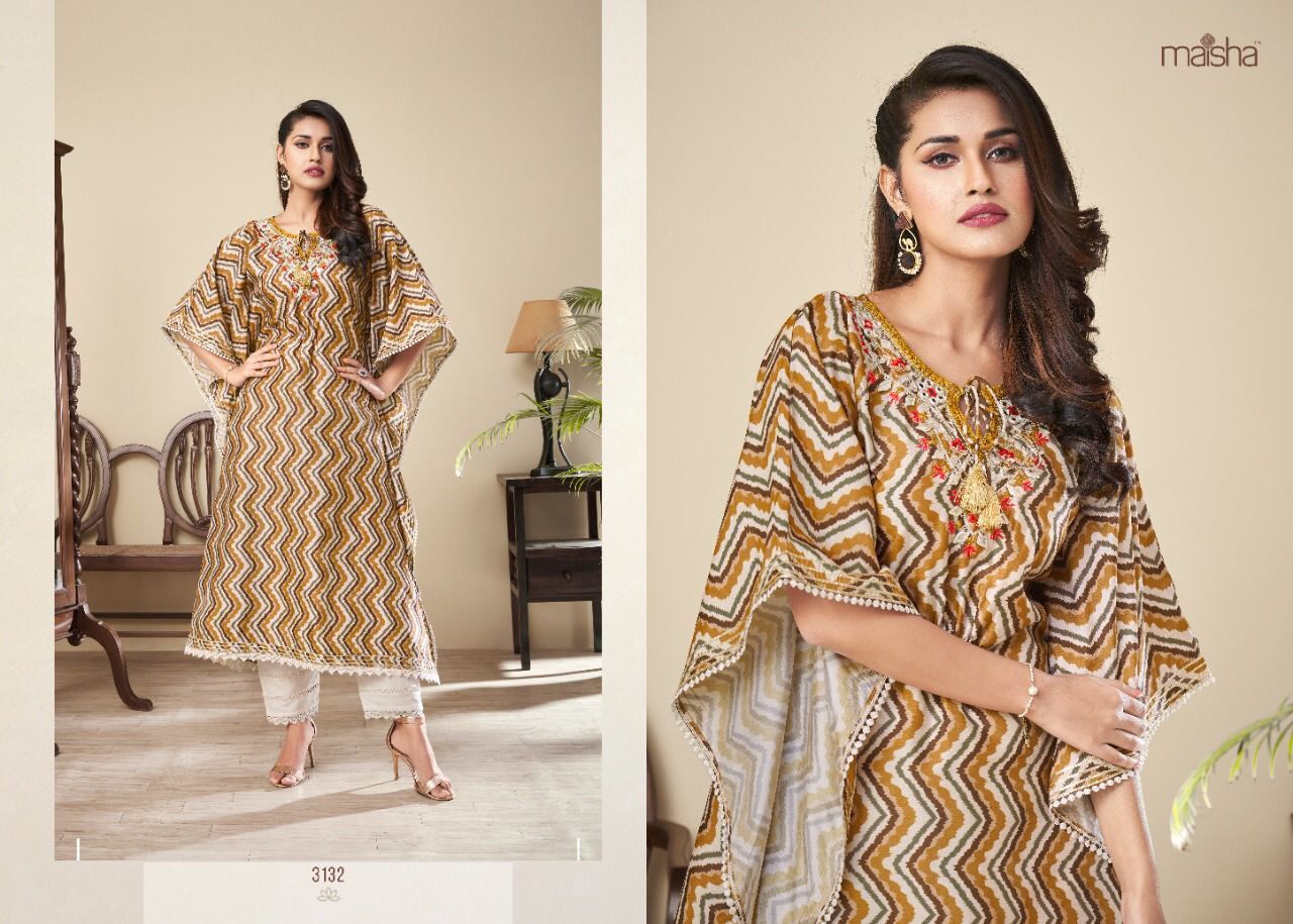 MASKEEN-NAZHMEE-PRINTED-HANDWORK-KAFTAN-STYLE-KURTIS-LATEST-CATALOGUE-1