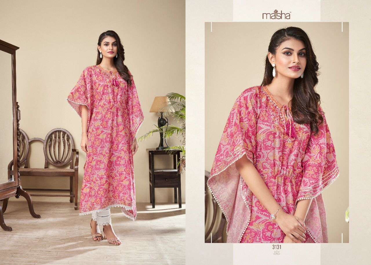 MASKEEN-NAZHMEE-PRINTED-HANDWORK-KAFTAN-STYLE-KURTIS-LATEST-CATALOGUE-3