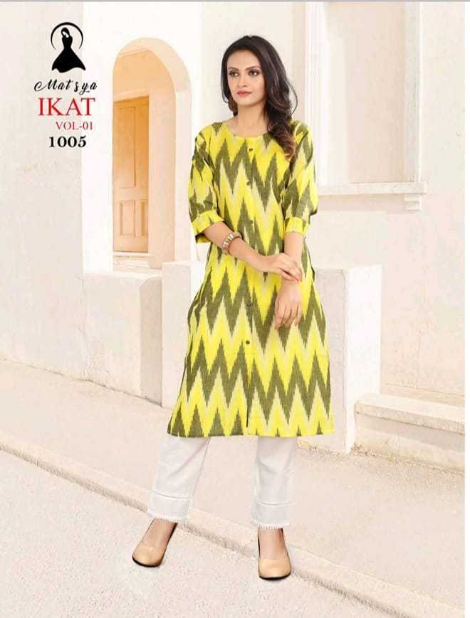 MATSYA-IKAT-VOL-1-HANDLOOM-COTTON-KURTIS-MANUFACTURER-SURAT-8
