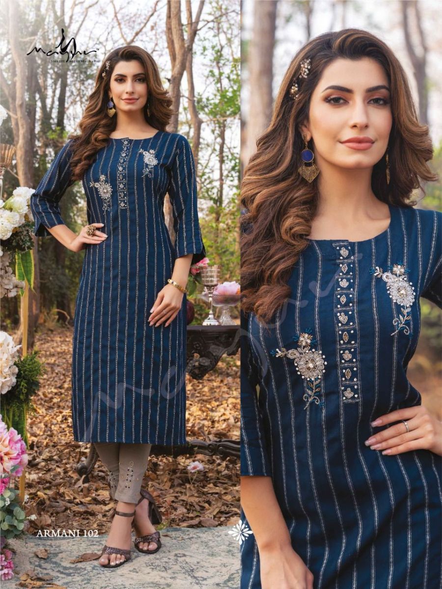 MAYUR-ARMANI-REYON-HANDWORK-FANCY-KURTI-WITH-PANT-WHOLESALER-SURAT-10