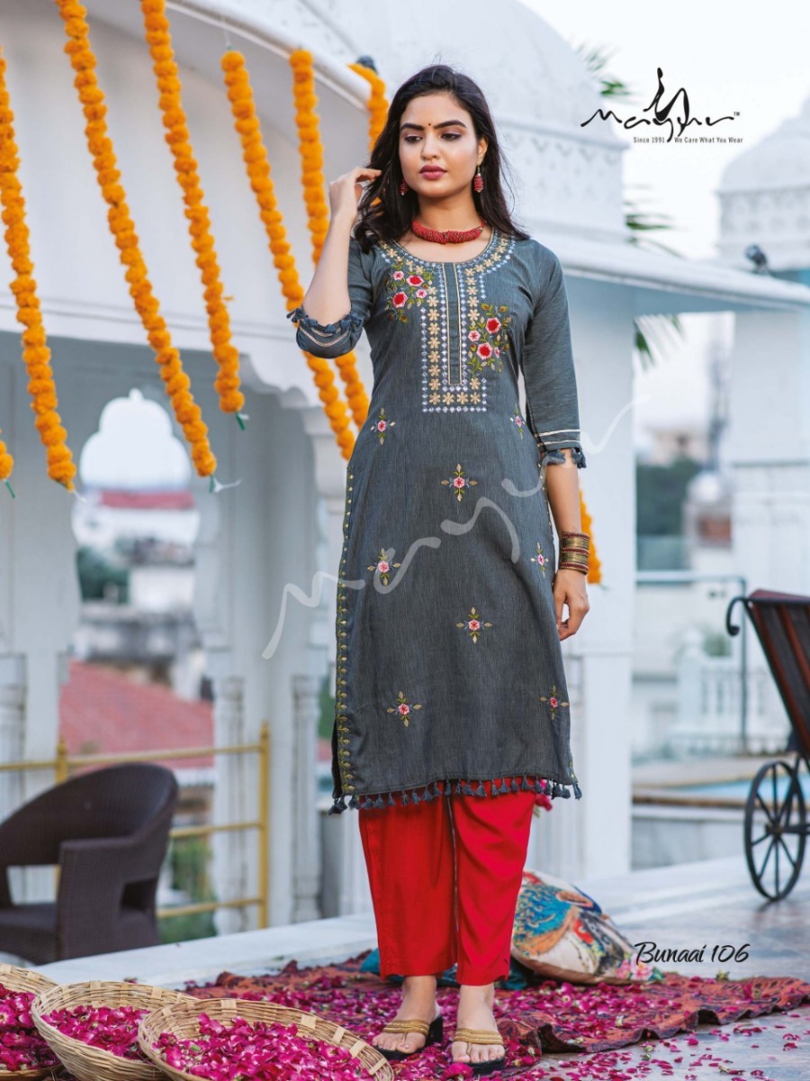 MAYUR-BUNAAI-RAYON-EMBROIDERY-KURTI-LATEST-COLLECTION-2022-2