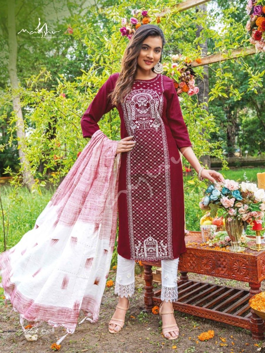 MAYUR-CREATION-ADAAH-KURTI-PANT-WITH-DUPATTA-AT-WHOLESALE-4