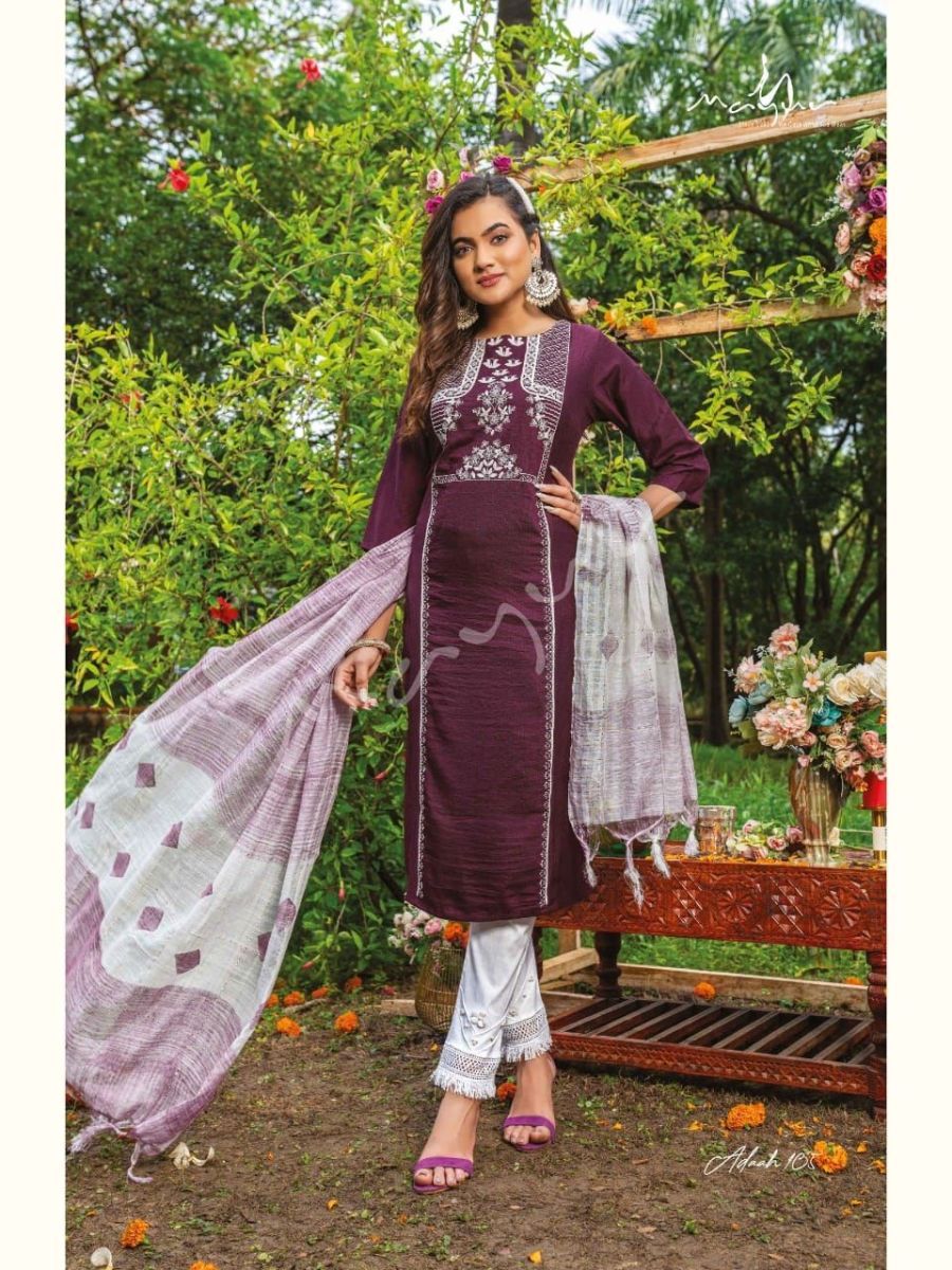 MAYUR-CREATION-ADAAH-KURTI-PANT-WITH-DUPATTA-AT-WHOLESALE-9