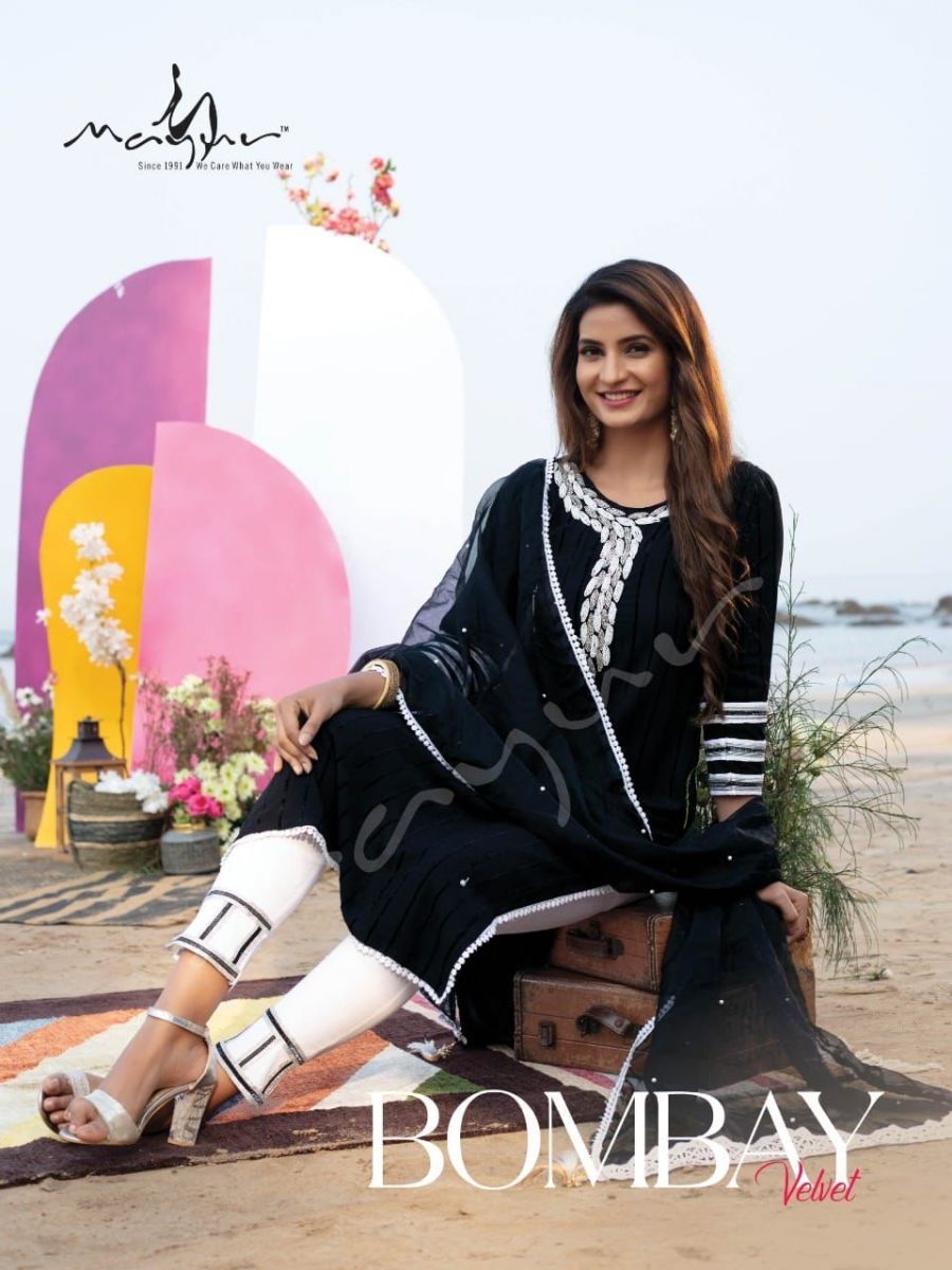 MAYUR-CREATION-BOMBAY-VELVET-KURTI-PANT-WITH-DUPATTA-LATEST-CATALOGUE-1