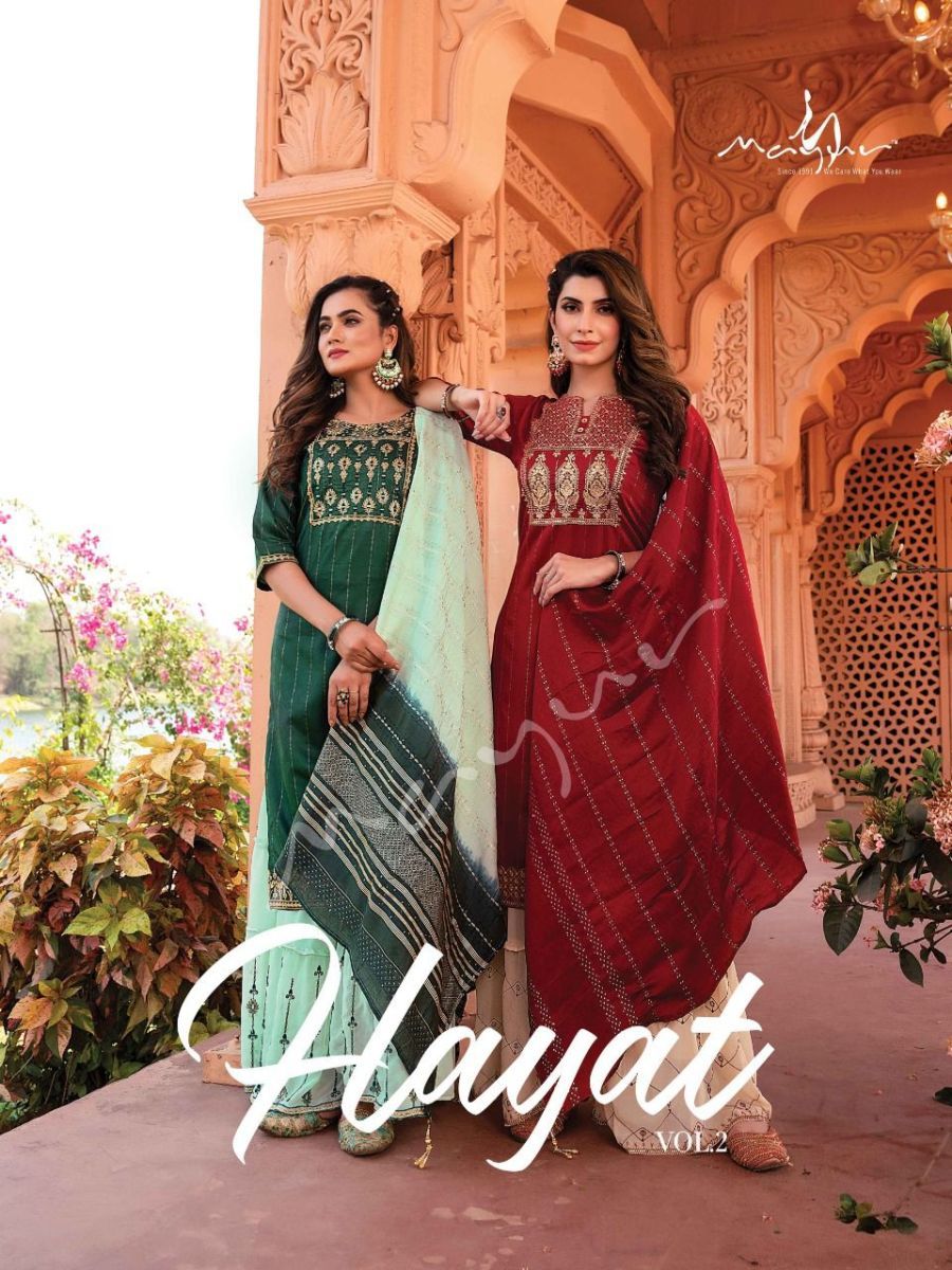 MAYUR-CREATION-HAYAT-VOL-2-KURTI-PANT-WITH-DUPATTA-LATEST-CATALOGUE-1