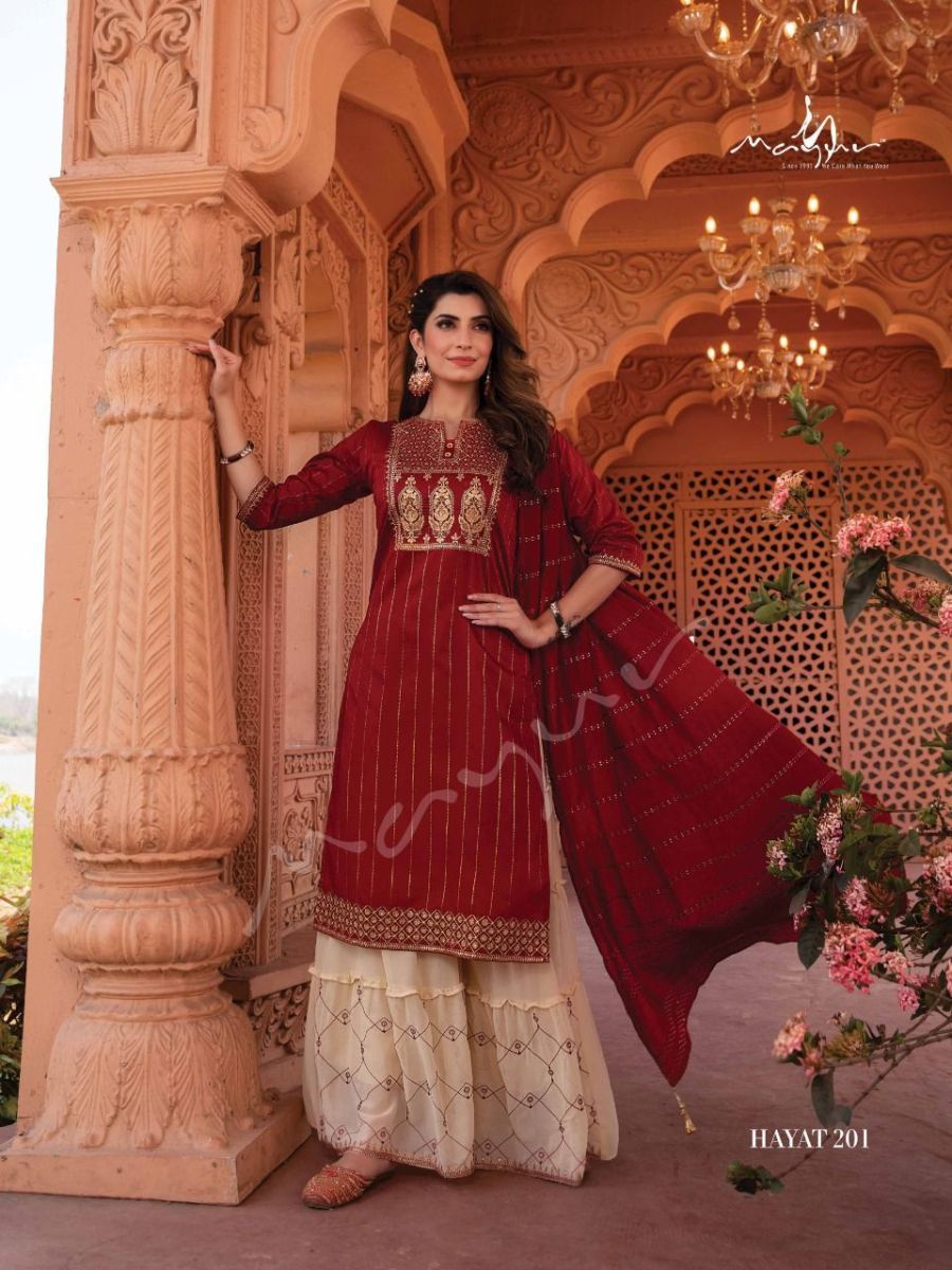 MAYUR-CREATION-HAYAT-VOL-2-KURTI-PANT-WITH-DUPATTA-LATEST-CATALOGUE-4