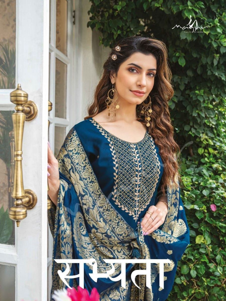 MAYUR-CREATION-SABHYATA-KURTI-PANT-WITH-DUPATTA-AT-WHOLESALE-1