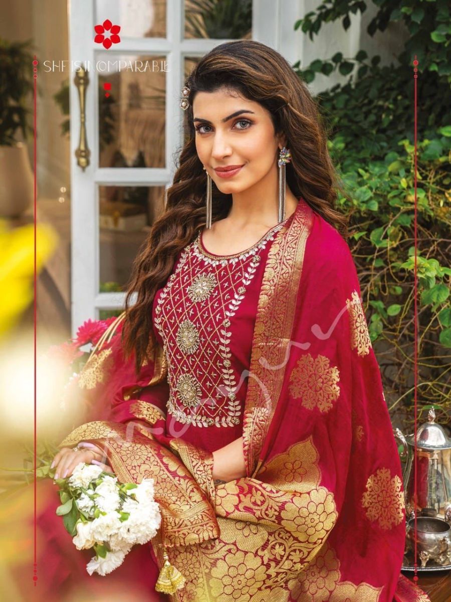 MAYUR-CREATION-SABHYATA-KURTI-PANT-WITH-DUPATTA-AT-WHOLESALE-4