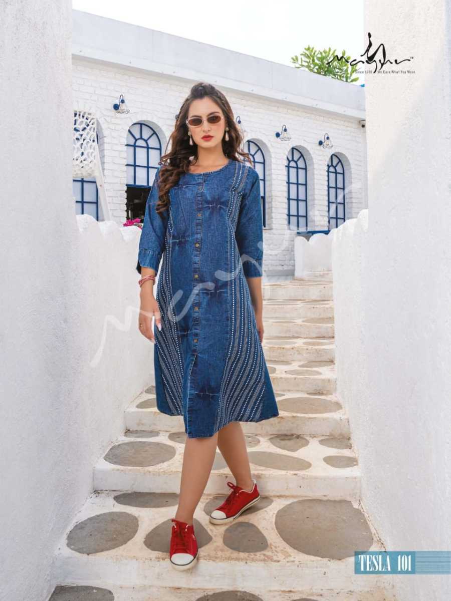 MAYUR-CREATION-TESLA-COTTON-DENIM-KURTIS-SUMMER-SPECIAL-CATALOGUE-7