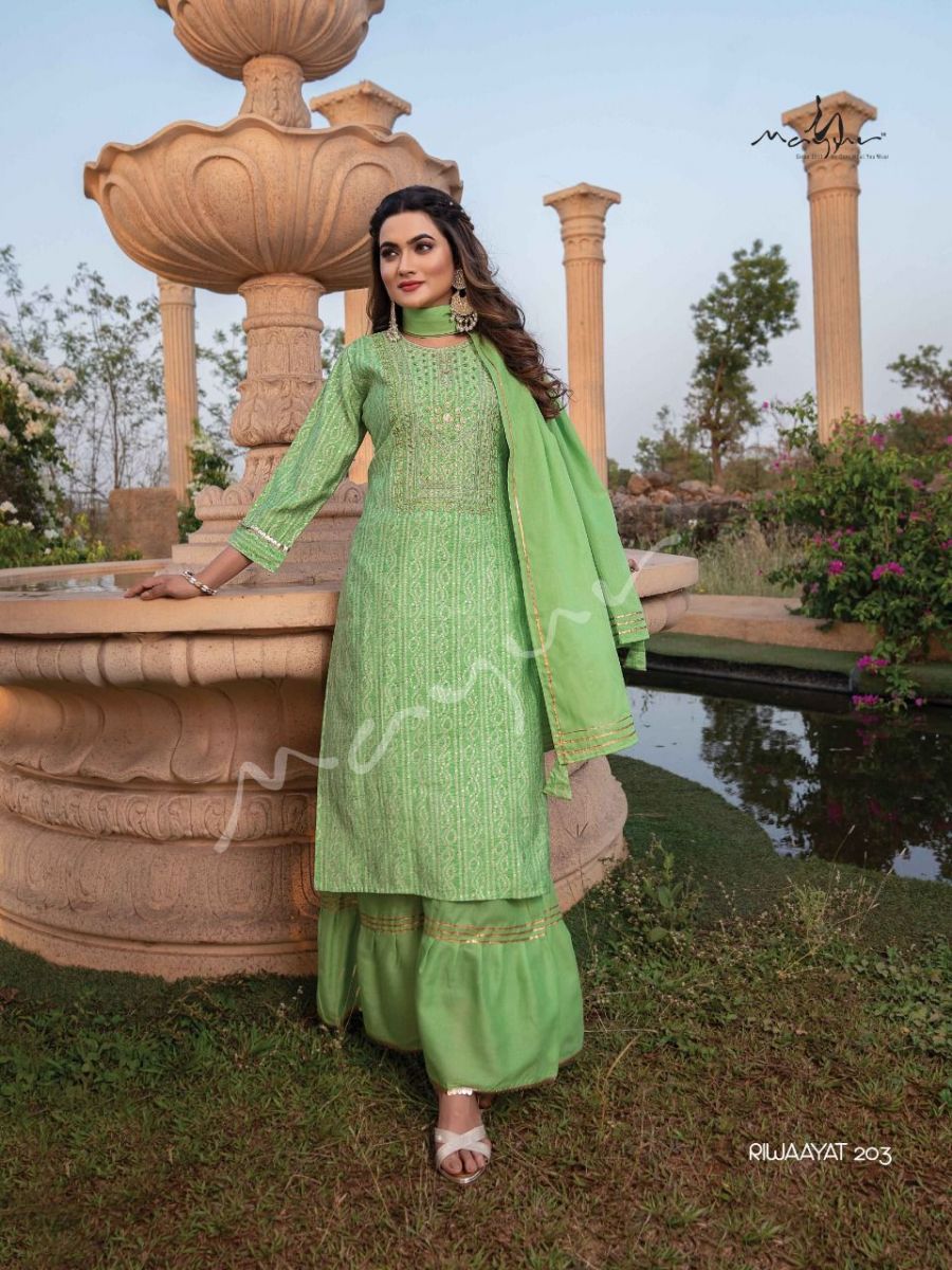 MAYUR-RIWAYAT-VOL-2-LATEST-TOP-SHARARA-WITH-DUPATTA-AT-WHOLESALE-5