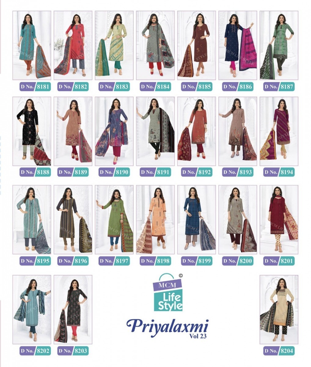 MCM-LIFESTYLE-PRIYALAXMI-VOL-23-COTTON-DRESS-MATERIAL-WHOLESALE-2
