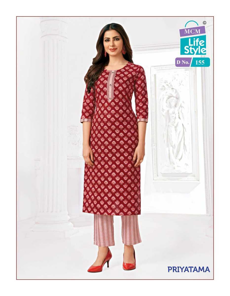 MCM-LIFE-STYLE-PRIYATAMA-VOL-3-COTTON-PRINTED-KURTI-WITH-PANTS-2