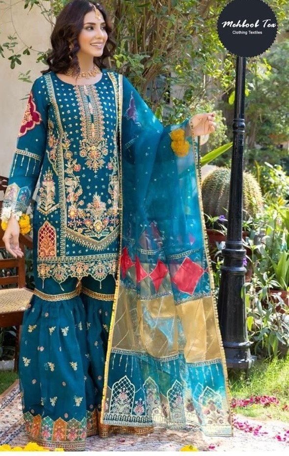 MEHBOOB-TEX-1240-ORGANZA-PAKISTANI-SALWAR-SUITS-WHOLESALER-IN-SURAT-1