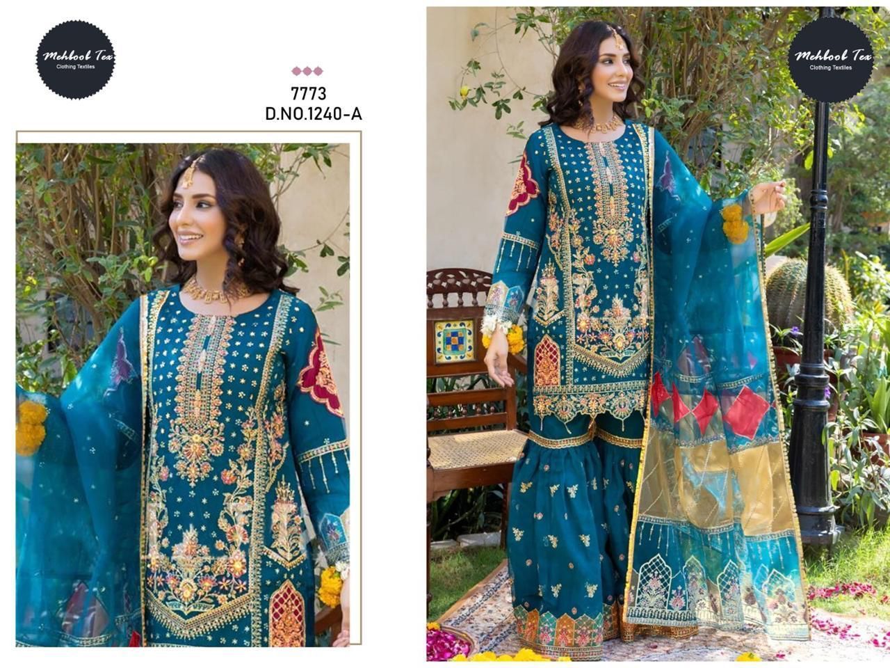 MEHBOOB-TEX-1240-ORGANZA-PAKISTANI-SALWAR-SUITS-WHOLESALER-IN-SURAT-2